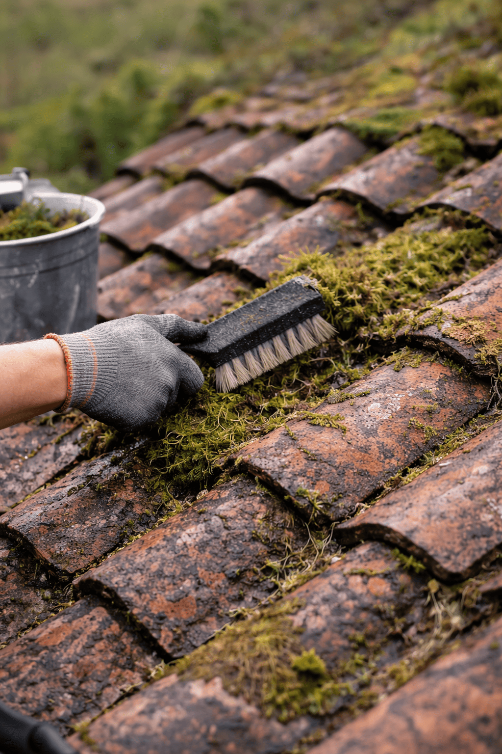 Démoussage de toiture